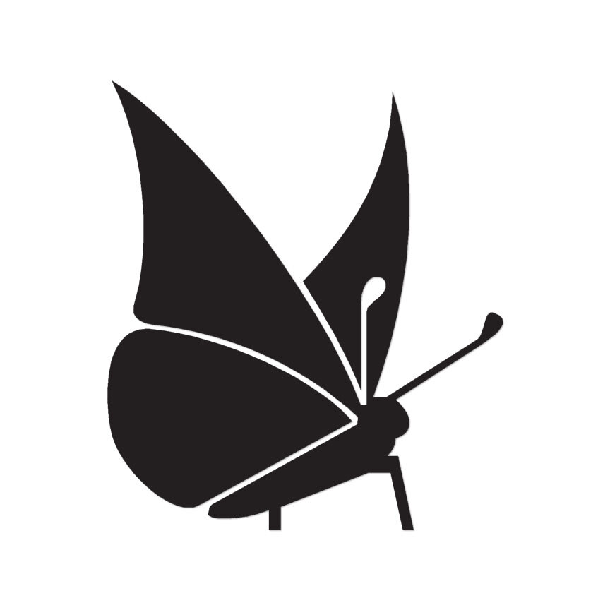 Moth Silhouette – Vinyl Decal Sticker – Multiple Color & Sizes – ebn807