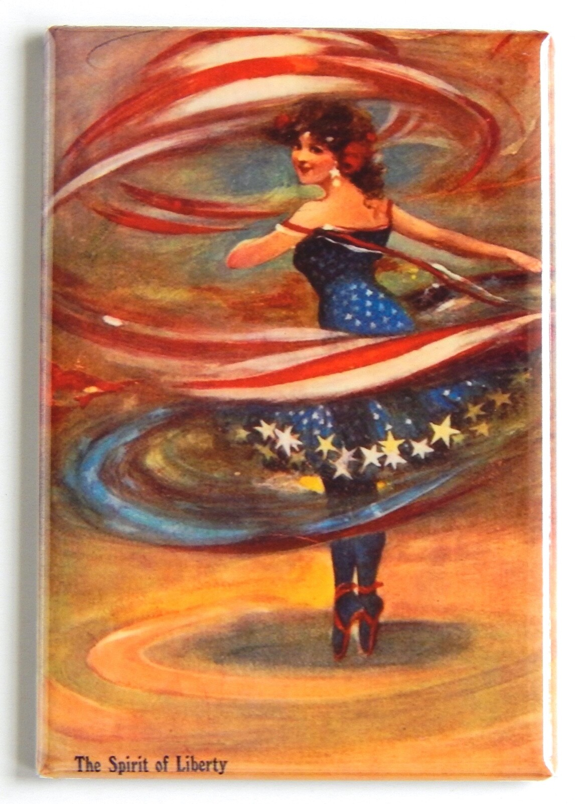 Patriotic Ballerina FRIDGE MAGNET