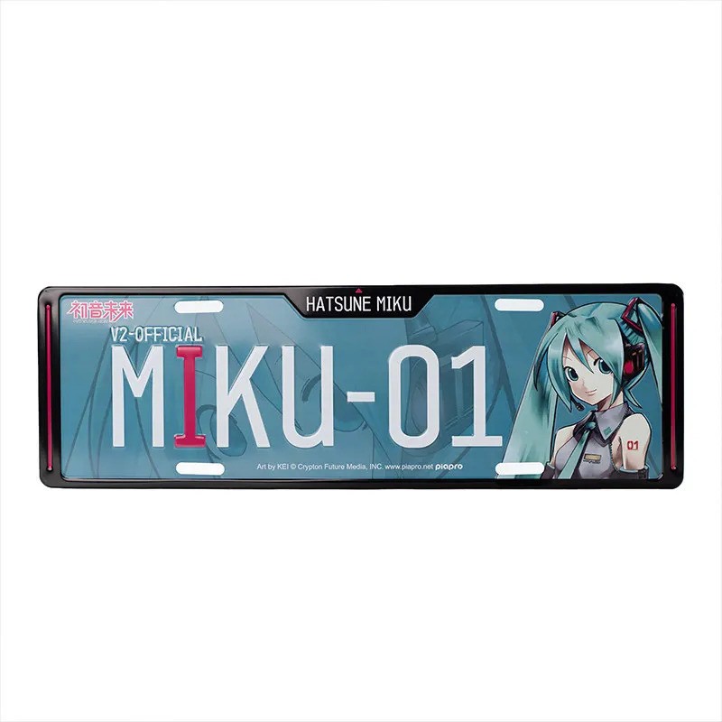 Anime License Plate 2Styles Miku Wall Car Decoration Hatsune Collectible