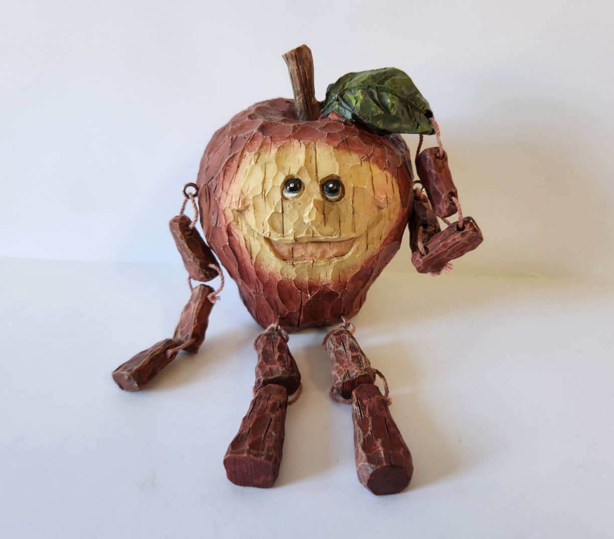 Anthropomorphic Shelf Sitter Fruit Banana Apple Pear Grapes Lot 4 Resin Figures