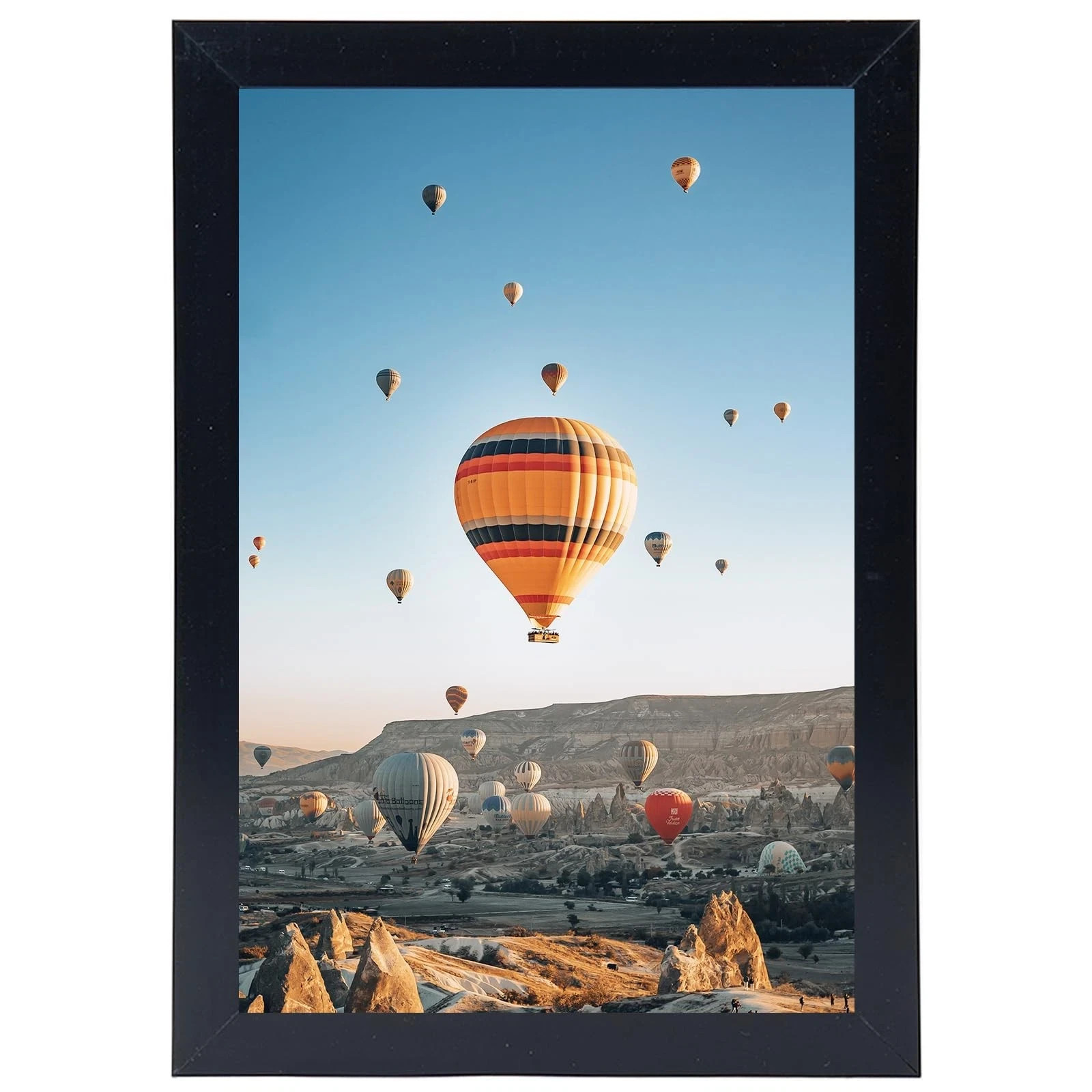6×9 Picture Frame Black for Wall Hanging or Tabletop, 6 x 9 Frame Composite Wood