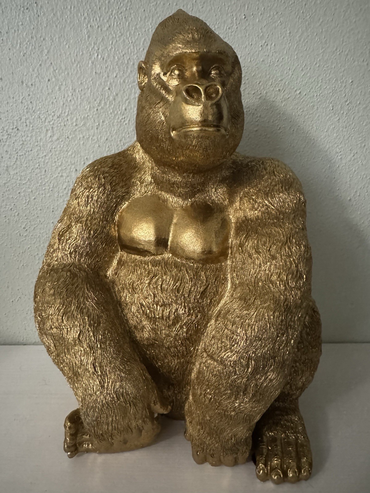 Sagebrook Home Polyresin 13&Prime; Sitting Gorilla Figurine