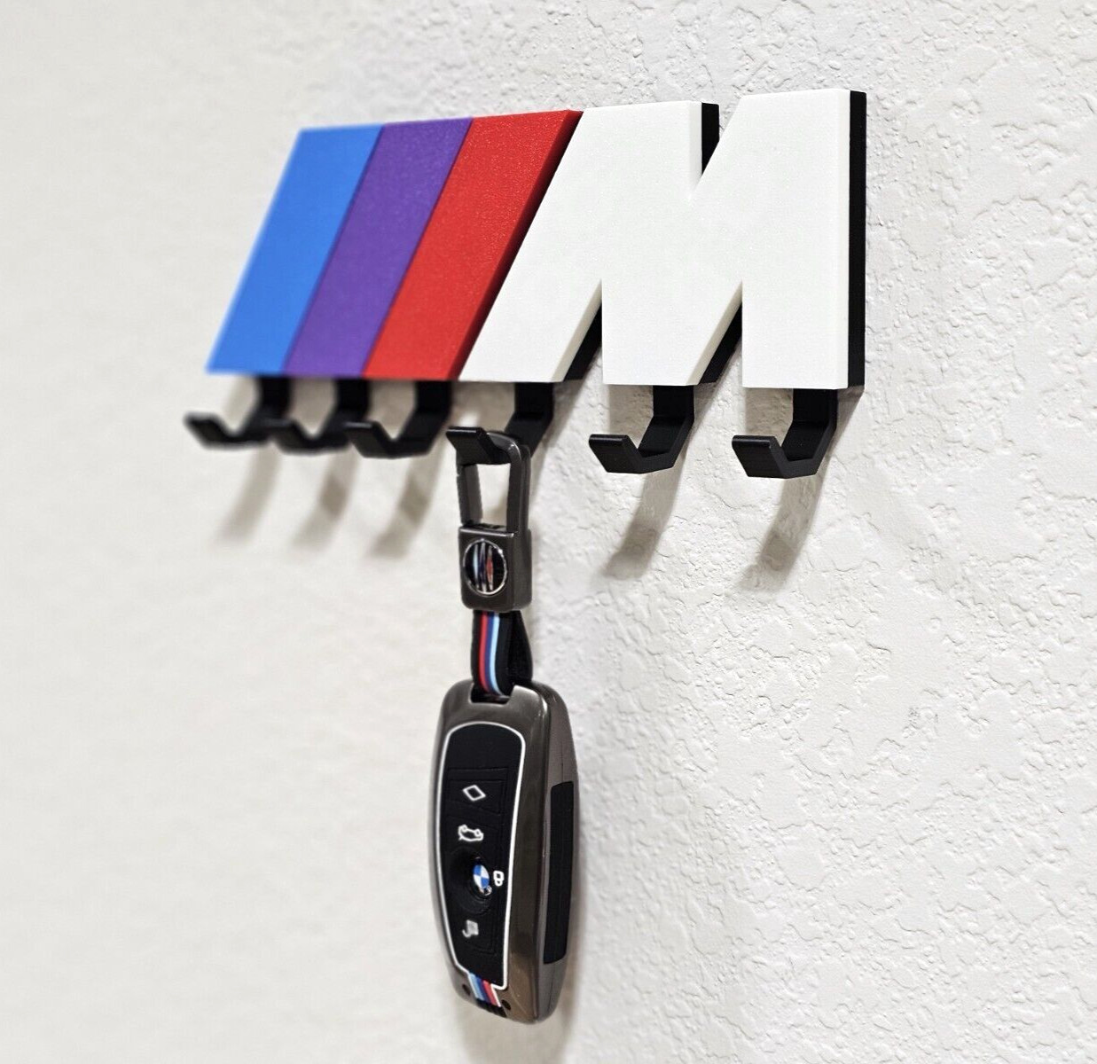 Motorsports B M W M / Wall Hanging SIX Keys Rack Hanger Organizer NEW