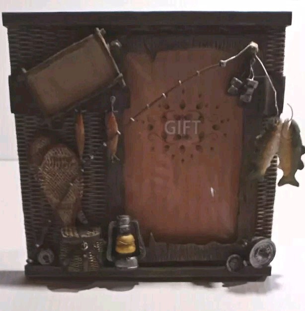 3D Picture Fishing Frame Fits 4X6 Overall Size 9.5X8.5 Fishing Gear Used