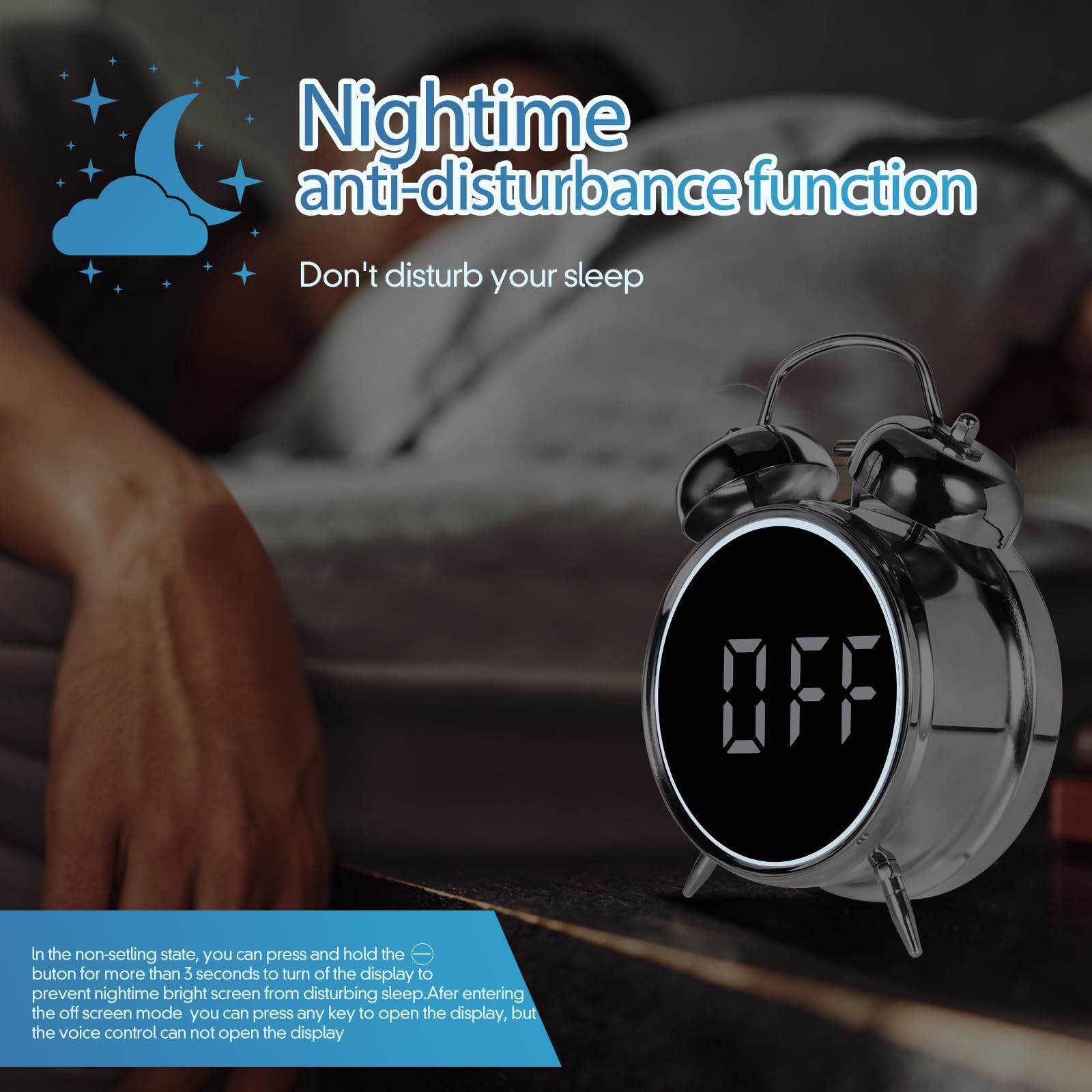 Extra Loud Alarm Clock for Heavy Sleepers Adults, Teens,Kids,Cute Retro Metal…