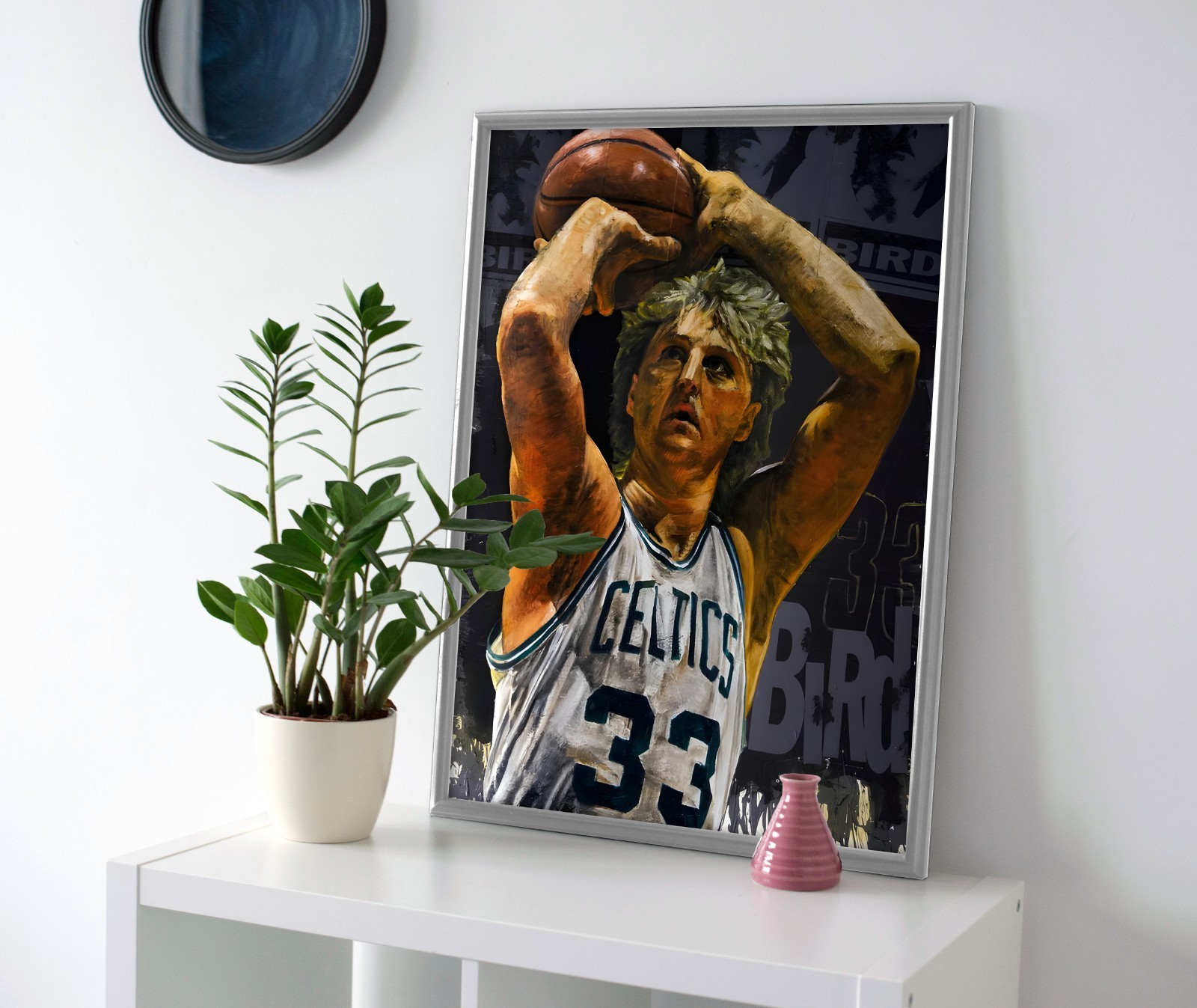 Larry Bird Painting Poster or Canvas – Larry Bird Wall Art