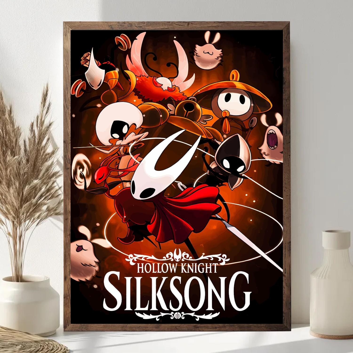 Hollow Knight Silksong Poster – Hornet Indie Game Wall Art for Gamer Room