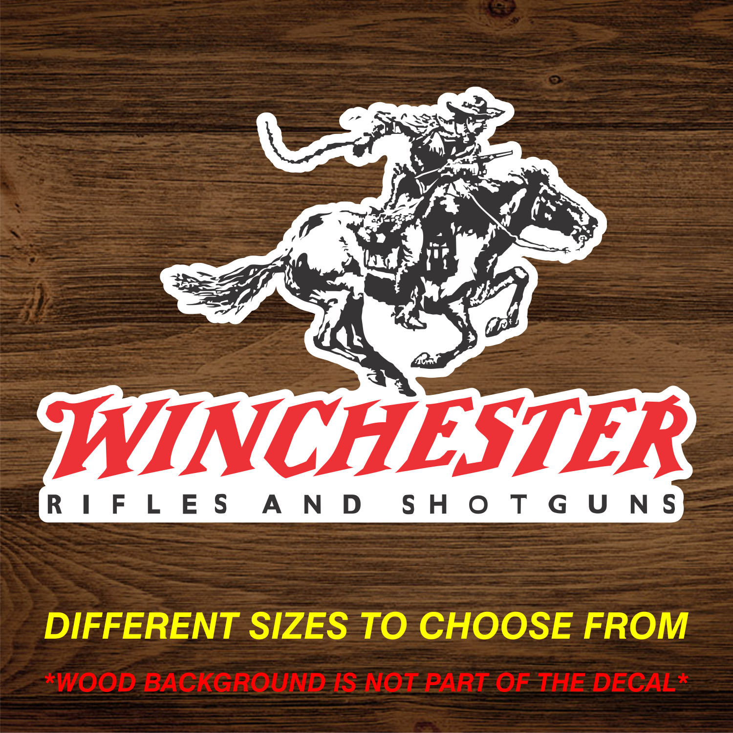 Winchester Firearm Gun Rifle Pistol Hunting Vinyl Decal Sticker Free Shipping