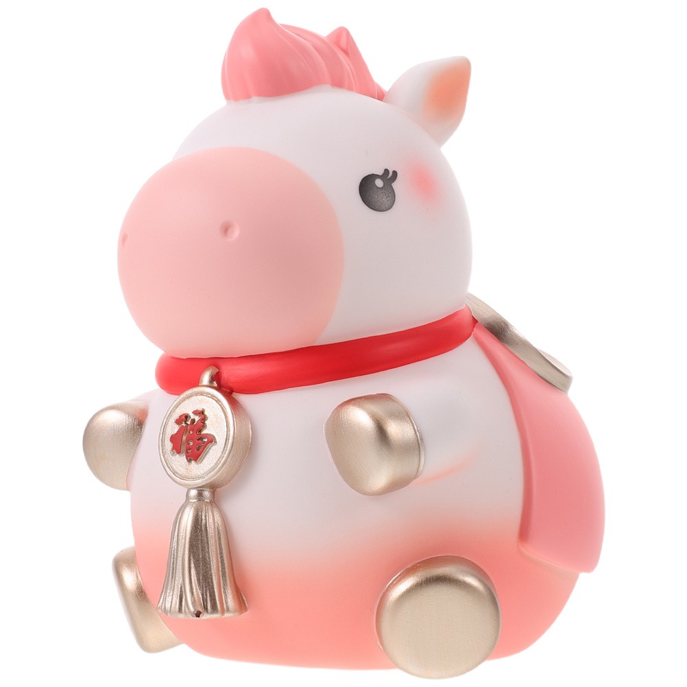 Prosperity Horse Statue Feng Shui Home Decor Coin Saving Money Bank