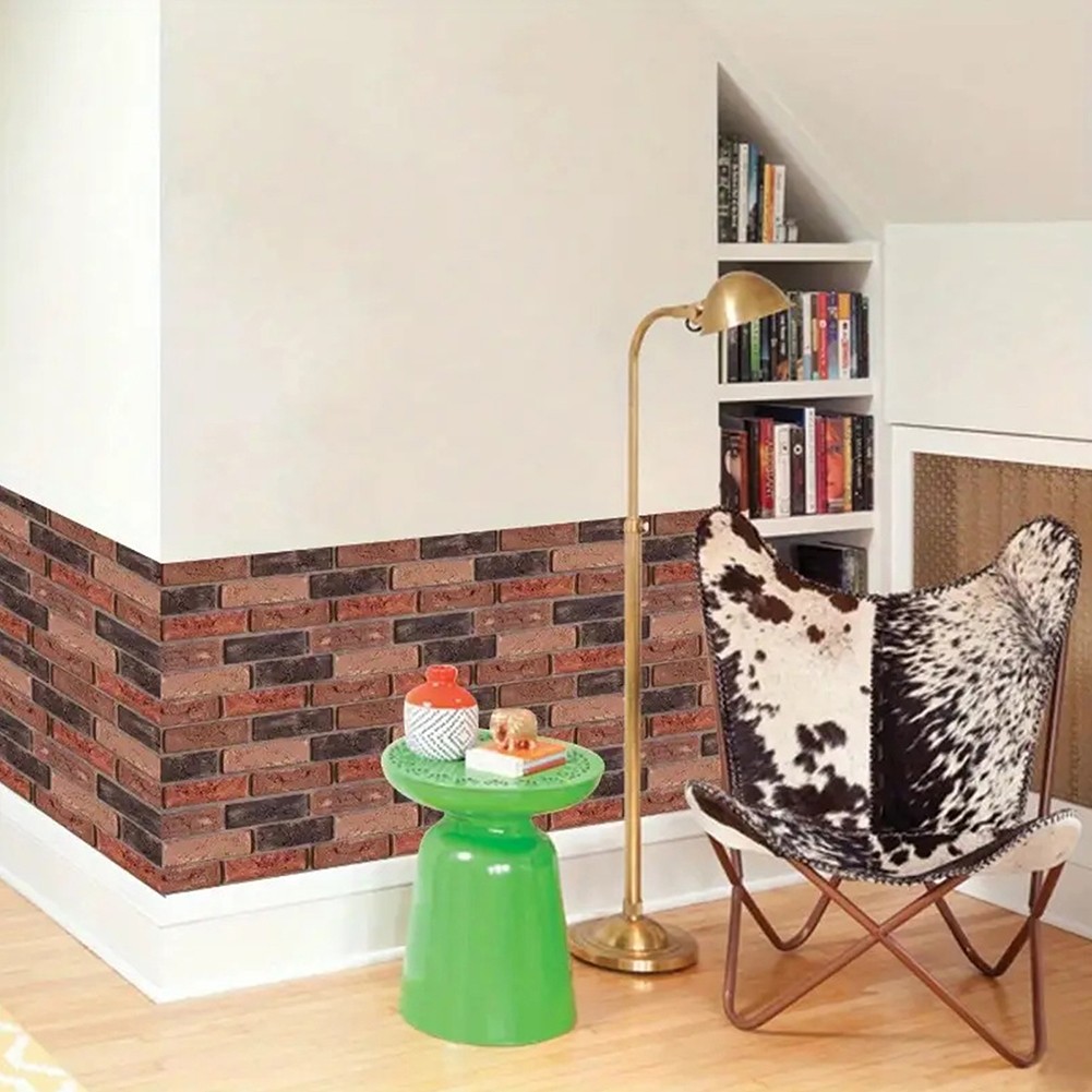 10-100X 3D Tile Brick Wall Sticker Wallpaper Self-adhesive Waterproof Foam Panel