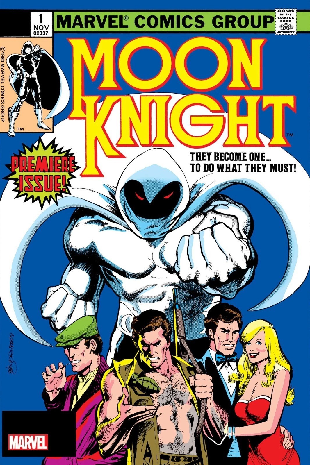 Moon Knight 1 comic book cover Poster print 11&Prime;x17&Prime; home decor