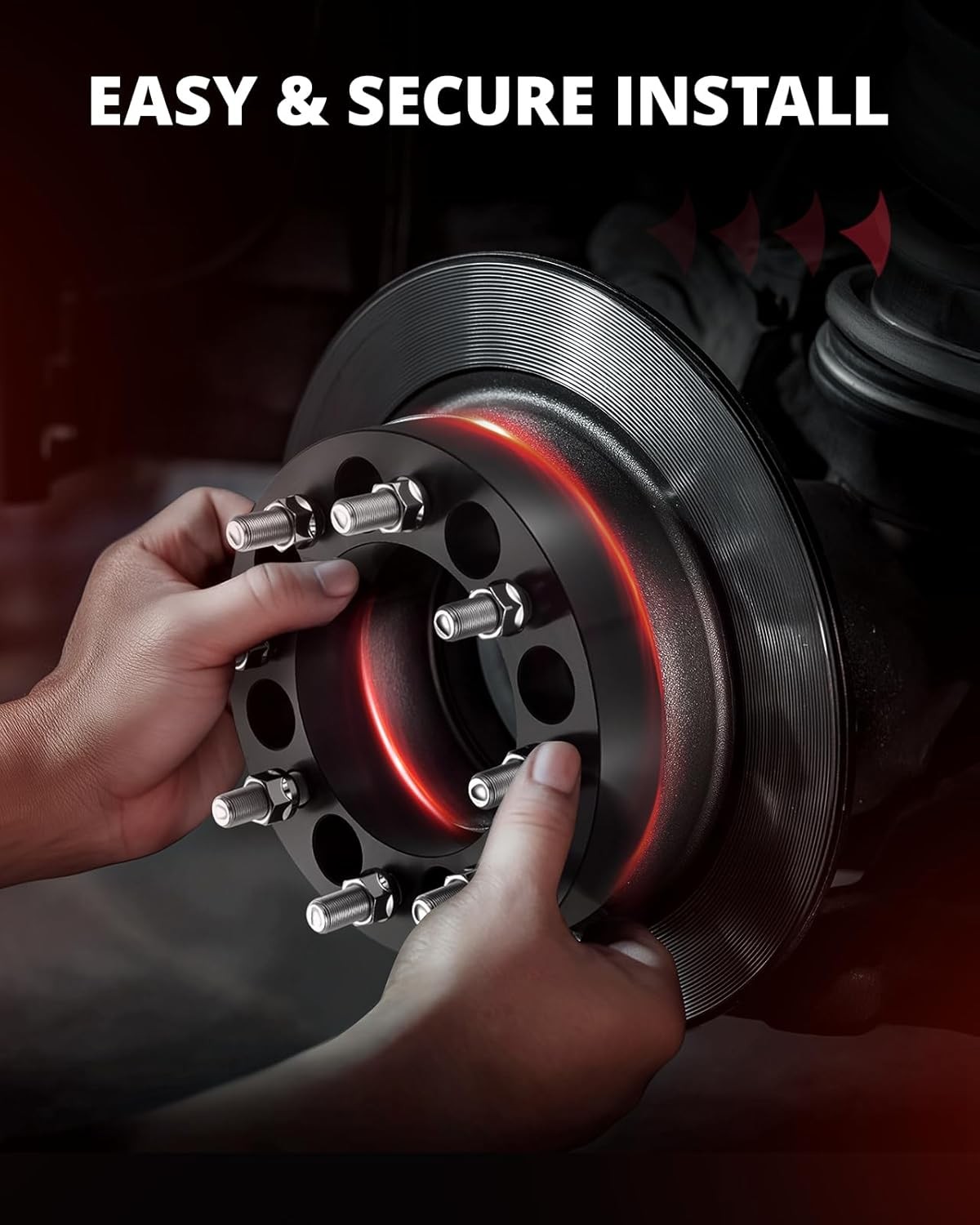 EVIL ENERGY 8×165.1 to 8×180 Wheel Adapters 1.5in 4pc M14x1.5 #R041