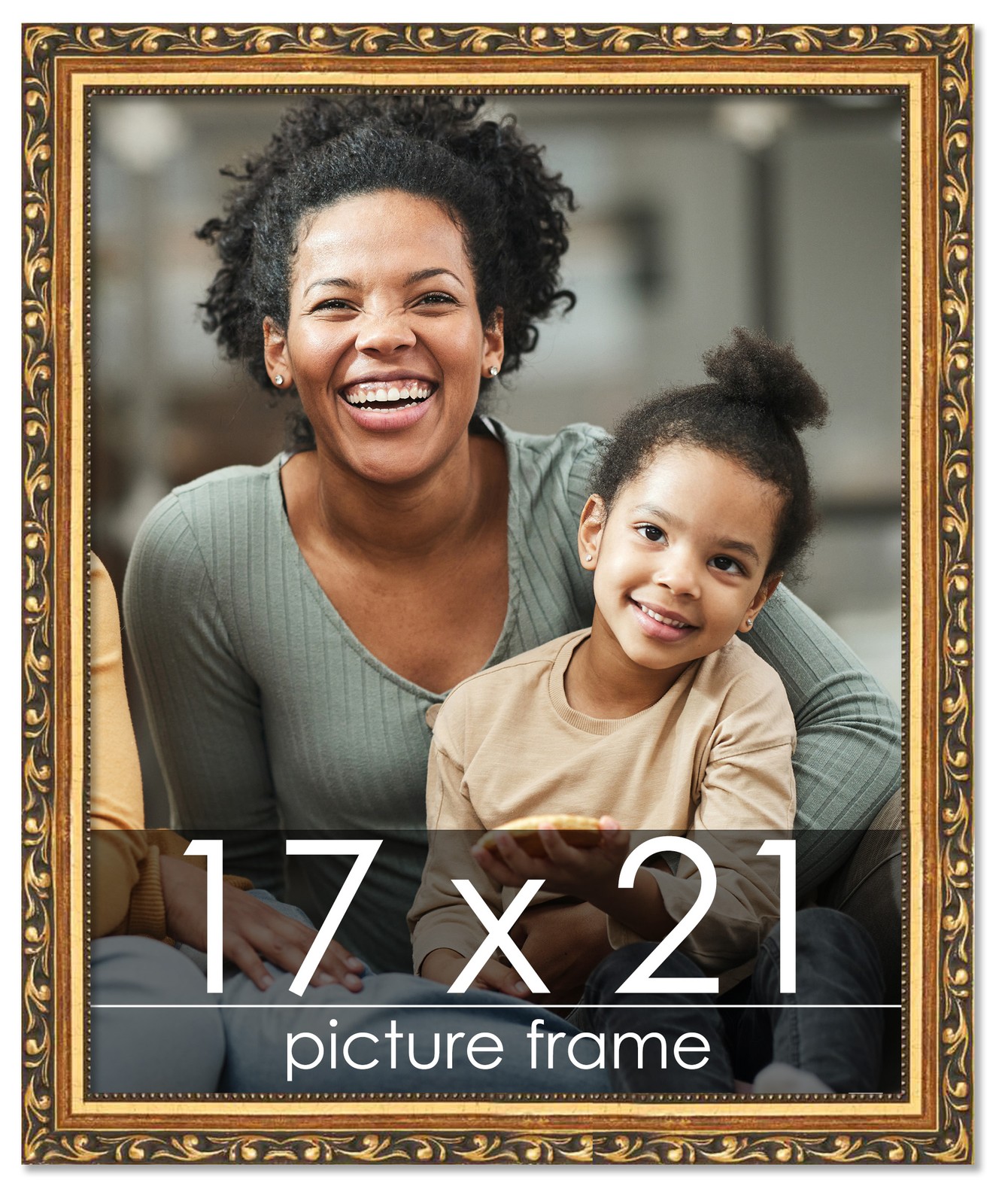 11×7 Wood Antique Frame with UV Acrylic, Available in 4 Finishes