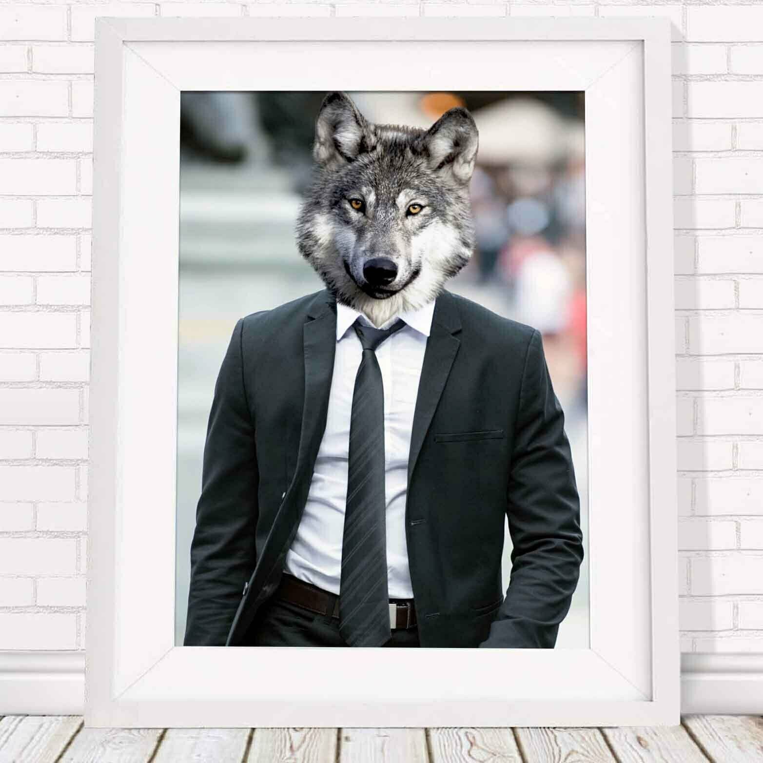 501075 Wolf – Urban Jungle Street Wear Animal 24×18 WALL PRINT POSTER