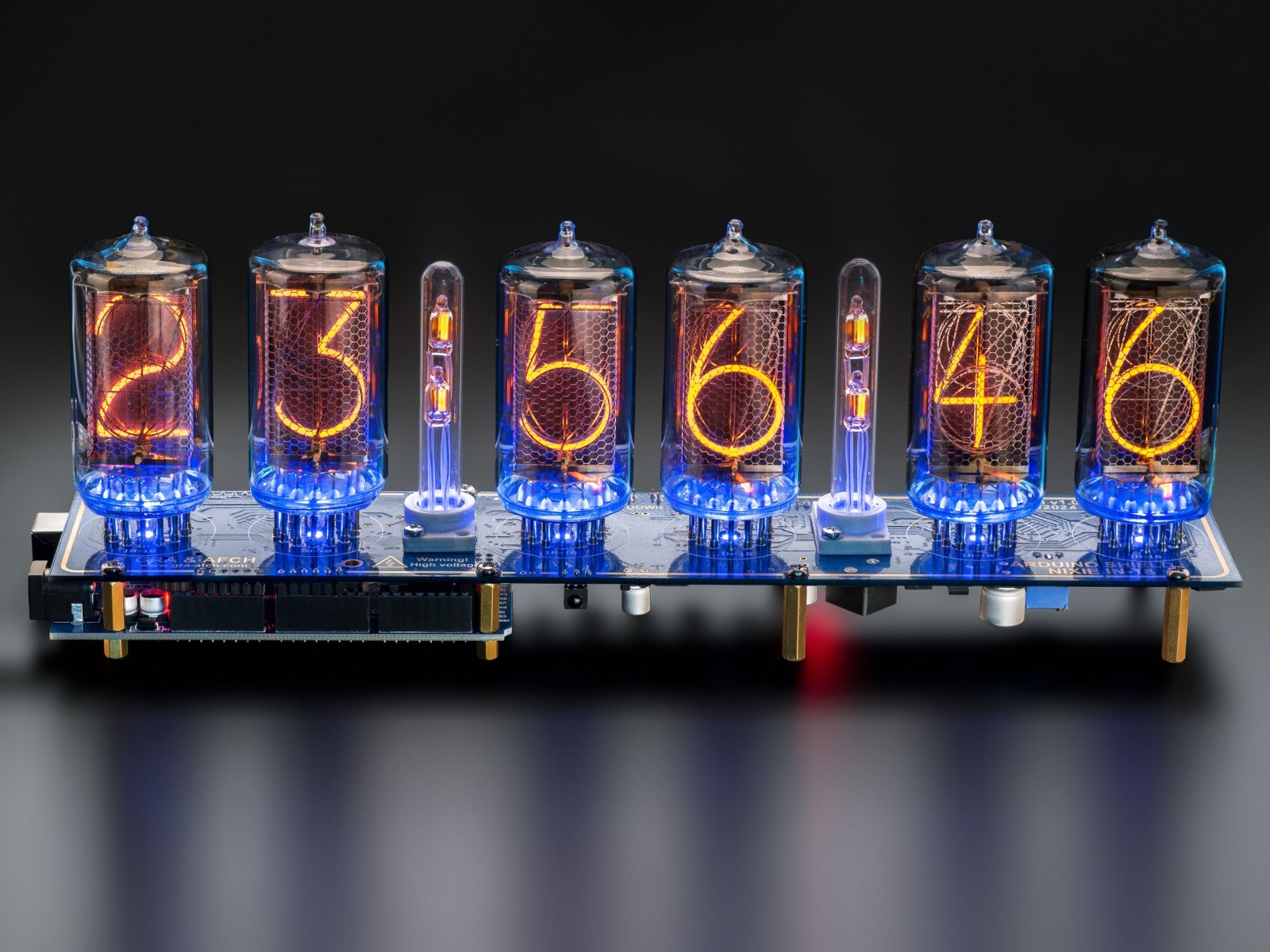 Z5660M Shield Nixie Clock with Sockets and Dots (with options)