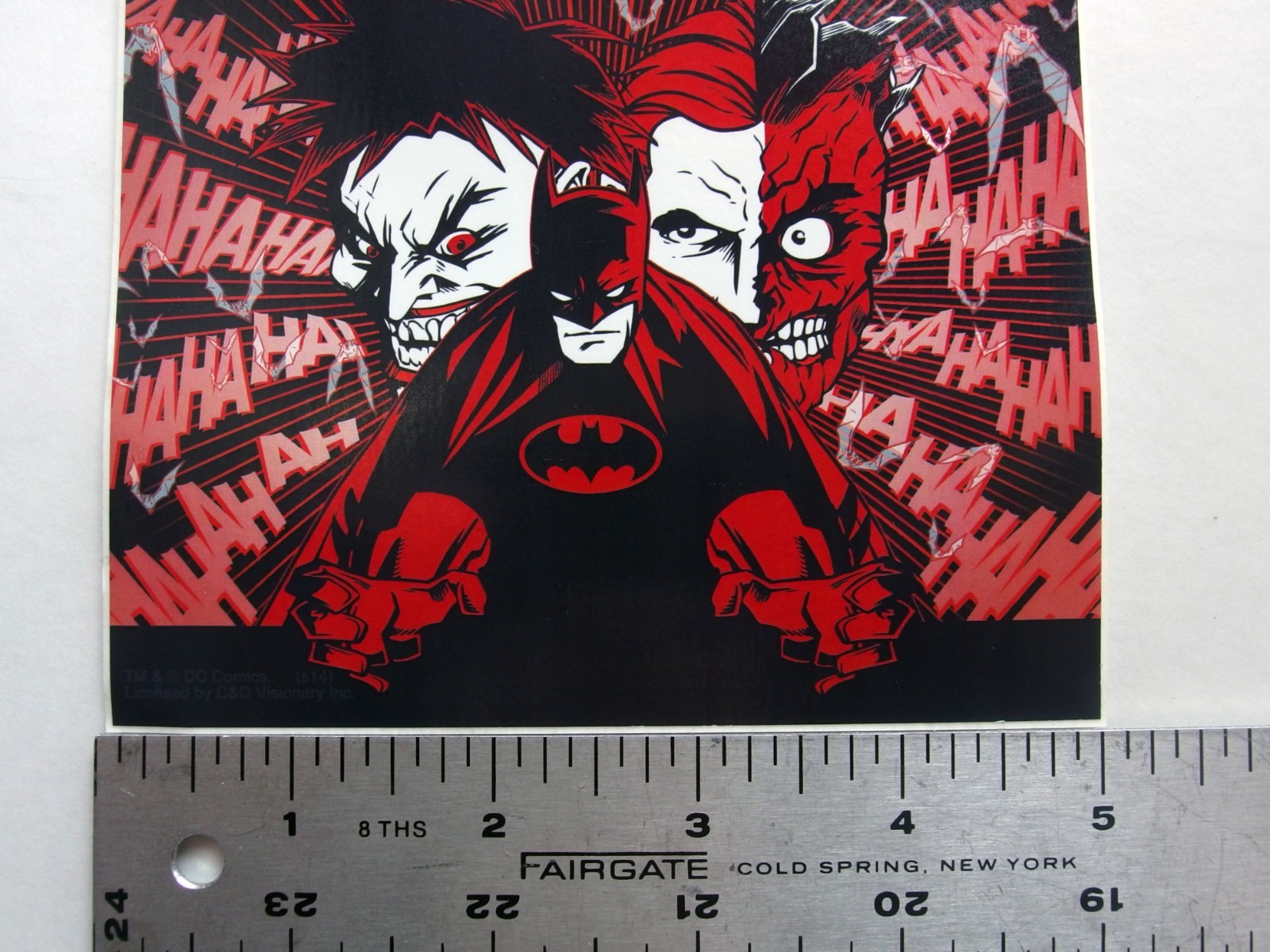 Batman Joker & Two-Face Sticker 🃏🦇 DC Comics C&D 5&Prime;x4&Prime; Licensed Villain Decal