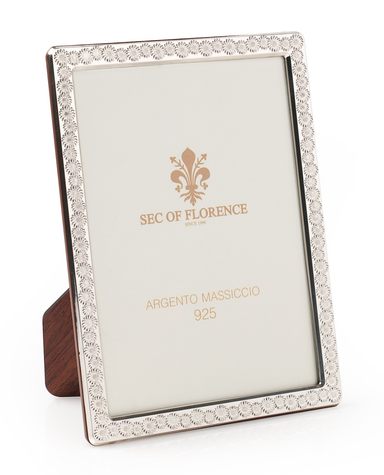 5&Prime;x3,5&Prime; in Solid 925 Sterling Silver Photo Picture Frame* 7380 /9×13 USA