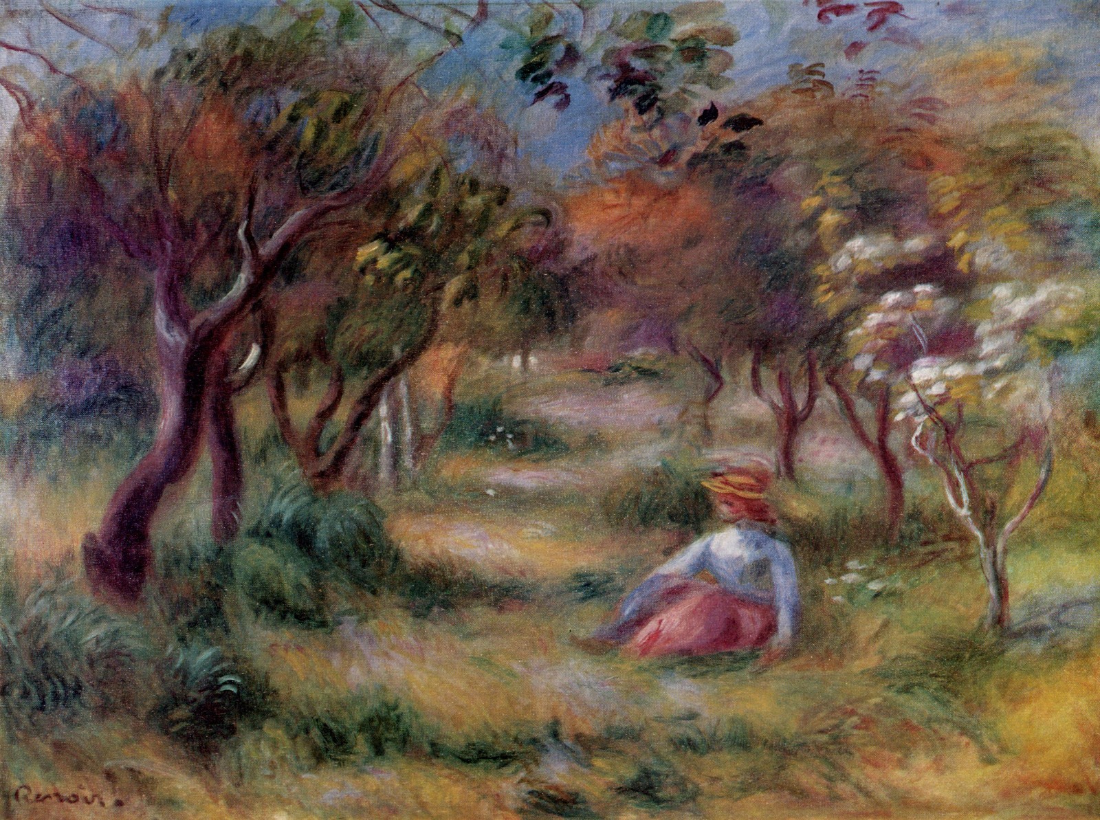 116 Pierre A Renoir – The Post Office Garden, Cagnes 1906 – Giclée Fine Art