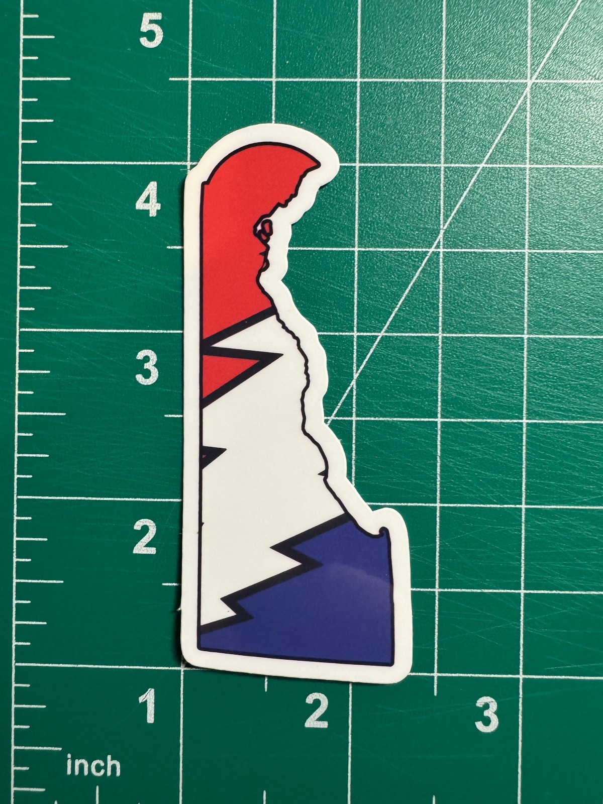 Delaware Stealie – Grateful Dead – Laminated Vinyl Sticker – 1.5&Prime;x3&Prime;