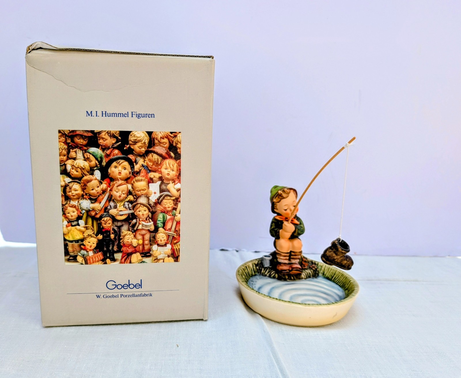 Just Fishing Hummel Figurine 373 With Box