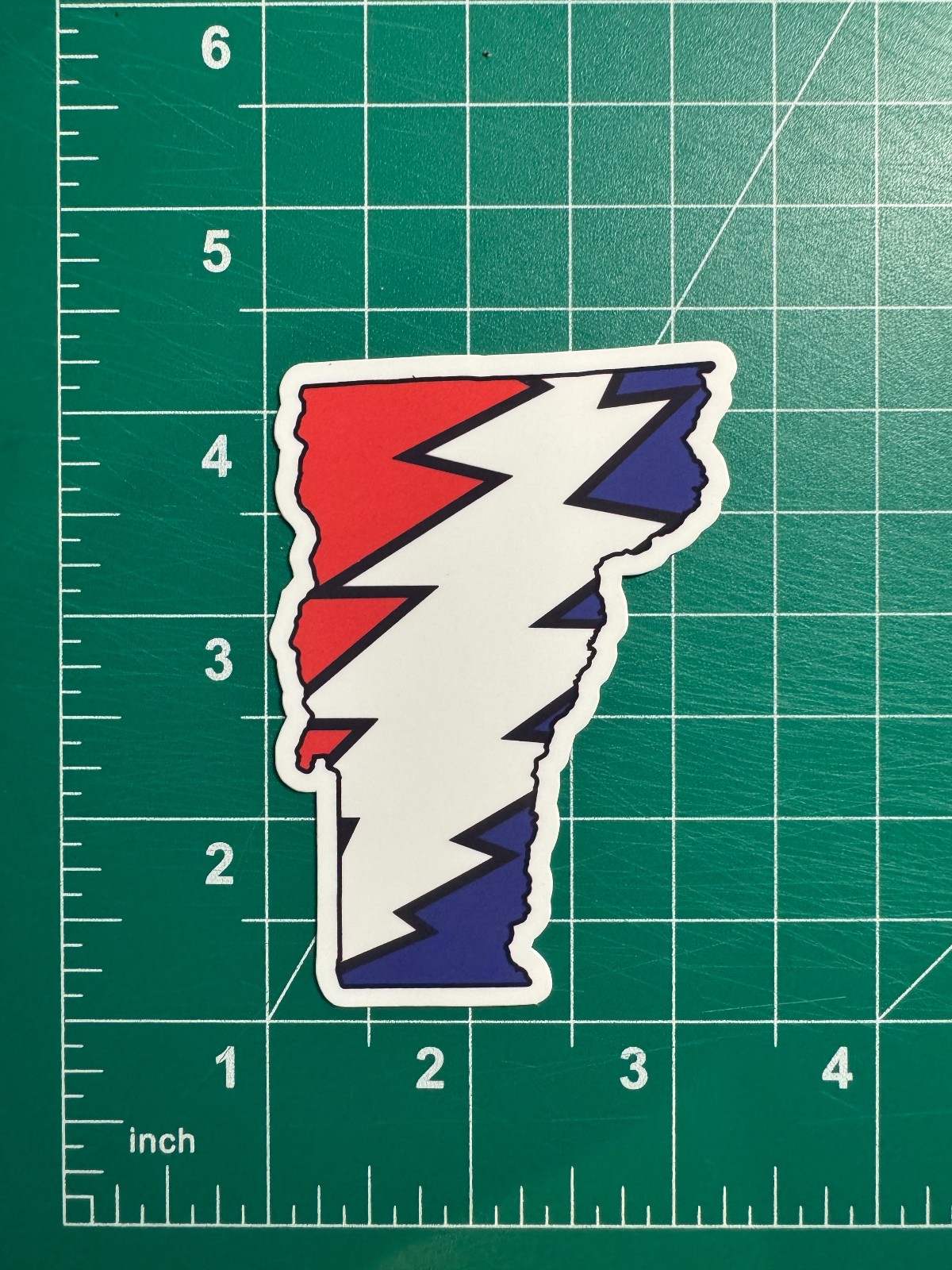 Vermont Stealie – Grateful Dead – Laminated Vinyl Sticker 2&Prime;x3&Prime;