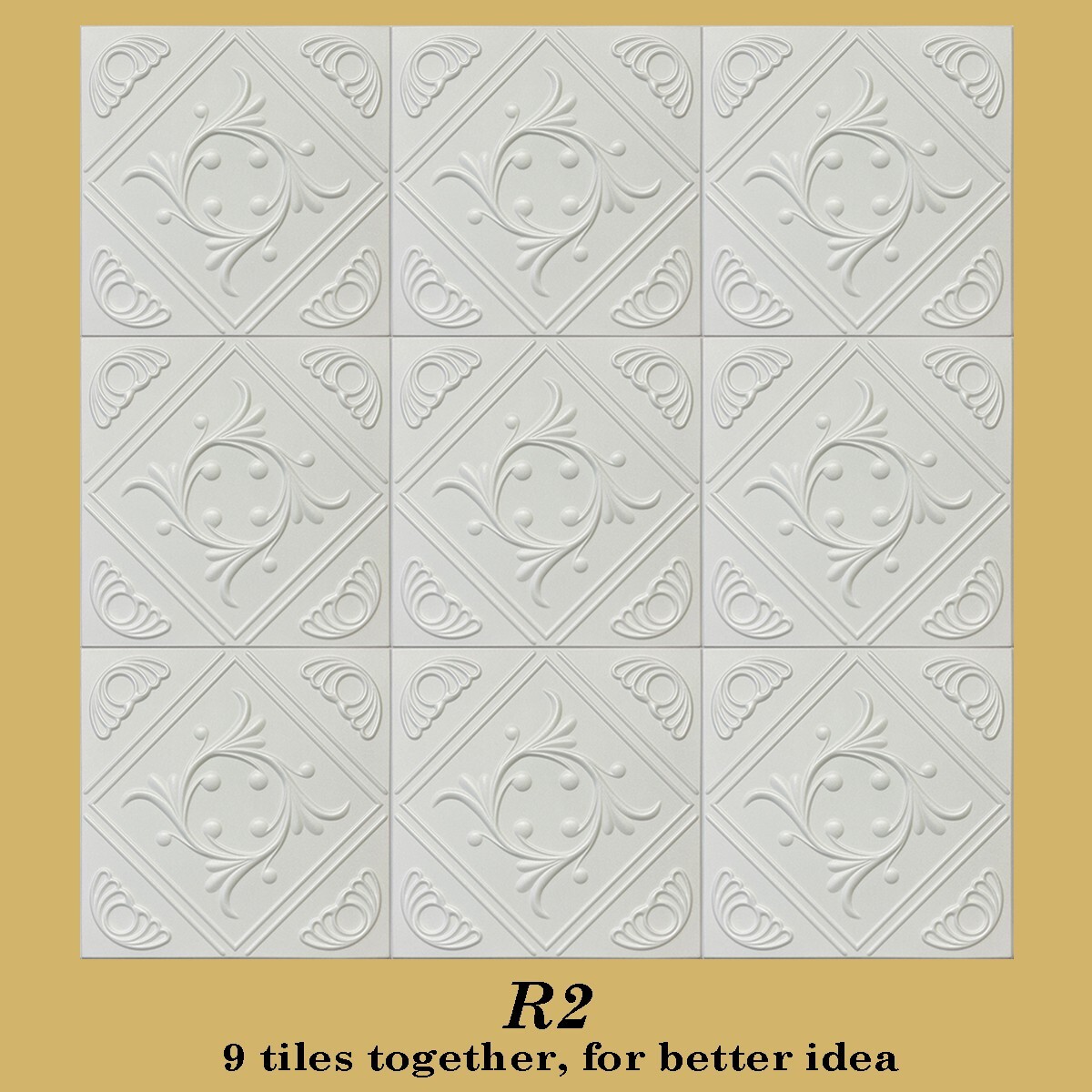 Tin-Look Ceiling Tiles Easy Installation – Anet R2W Anet Wreath
