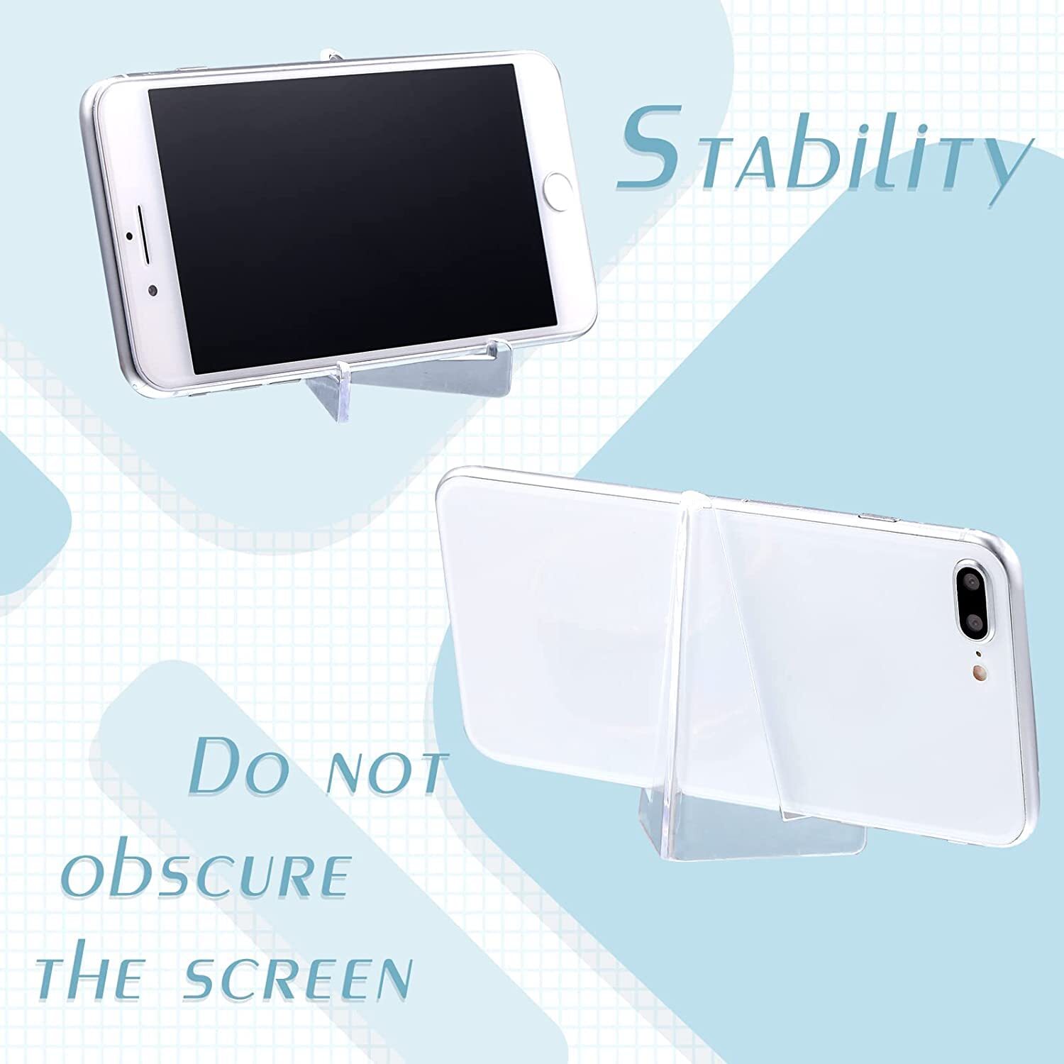 Acrylic Card Stands Crystal Clear Transparent Ideal For Home Display, Events