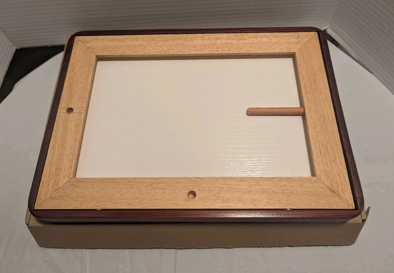 Natural Wooden Photo Frame with Mat Cherry wood -table top display 8.3×11.7. NEW