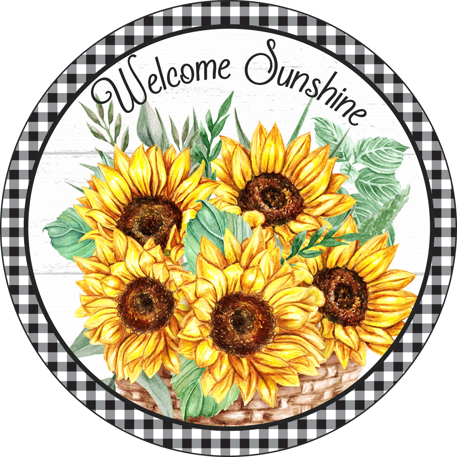 WELCOME SUNSHINE Design Metal Sign (PLEASE READ DESCRIPTION)