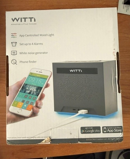 NEW WITTI BEDDI Smart Alarm Clock with Bluetooth Speaker