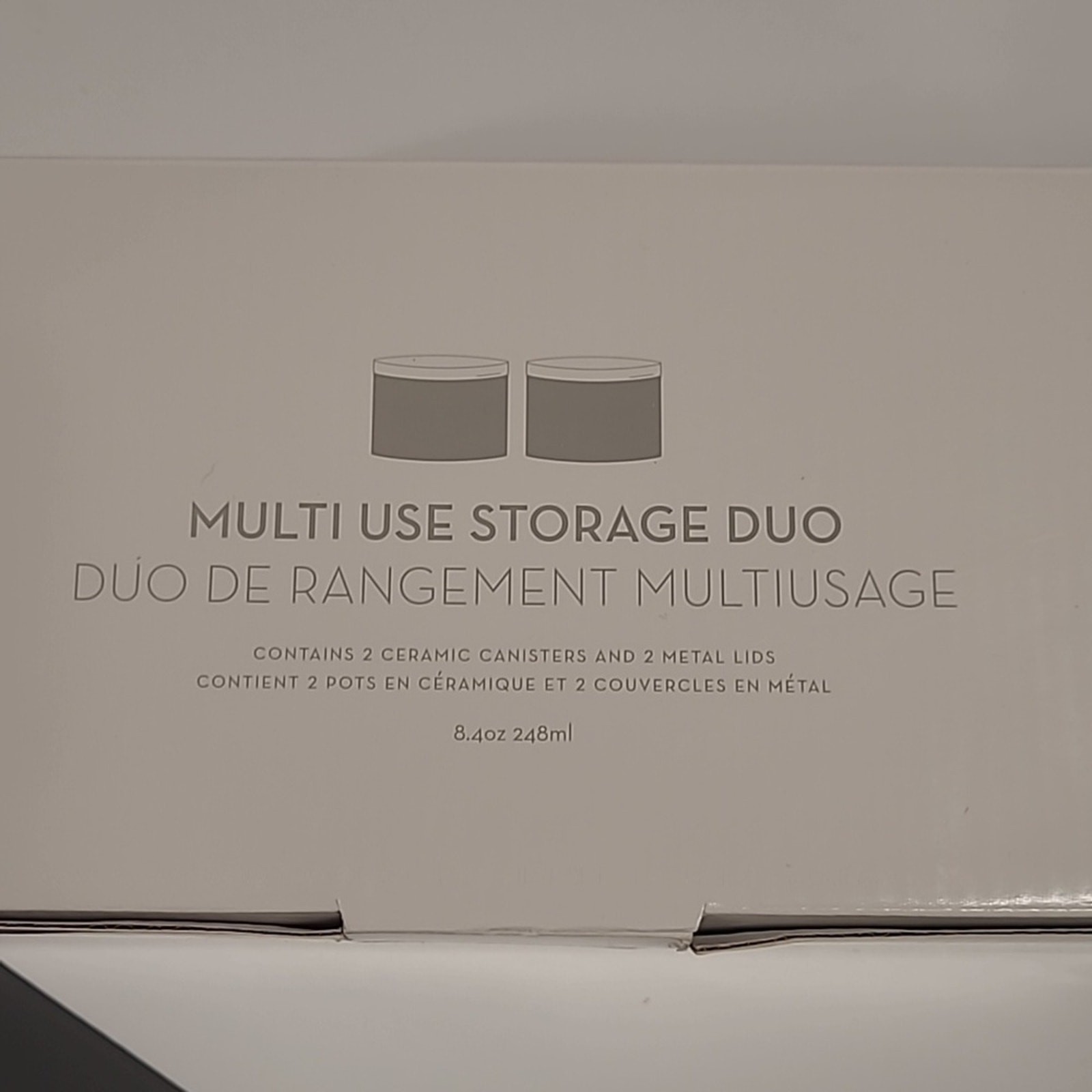 ZGallerie Black & Gold Multi Use Ceramic Storage Duo – Beauty Decor Office Home