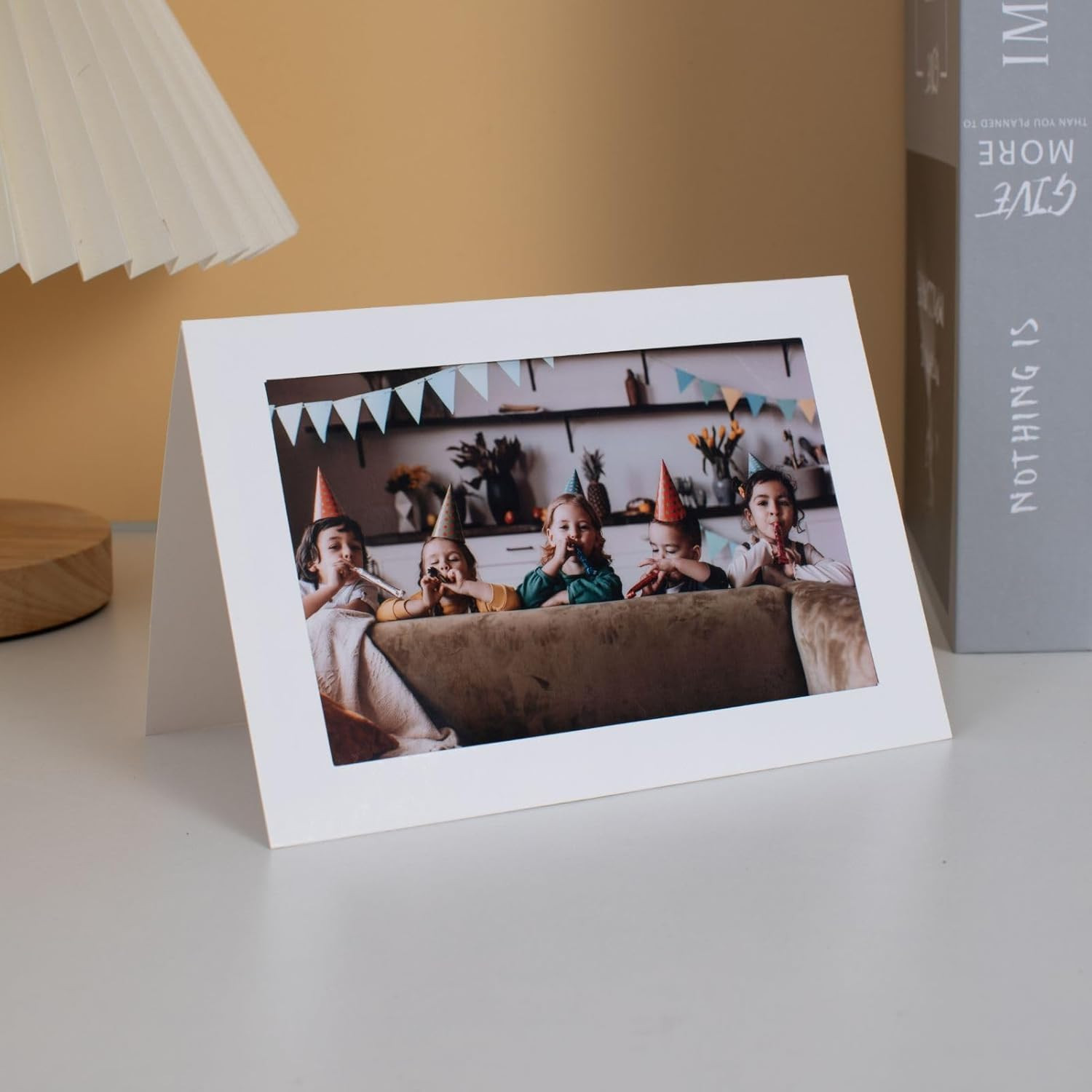 50 Count Photo Frame Cards with Envelopes 4X6 Paper Picture Frame Notecards Phot