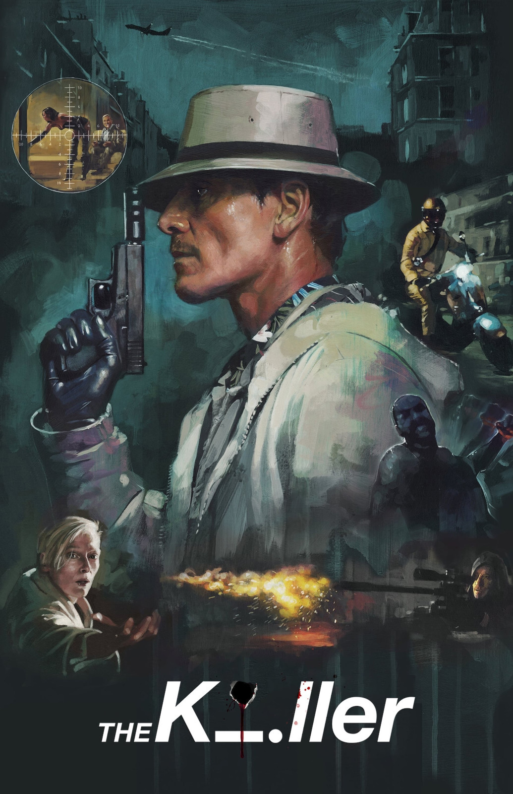AA5021 The Killer Film By David Fincher 2023 Movie Poster 11×17