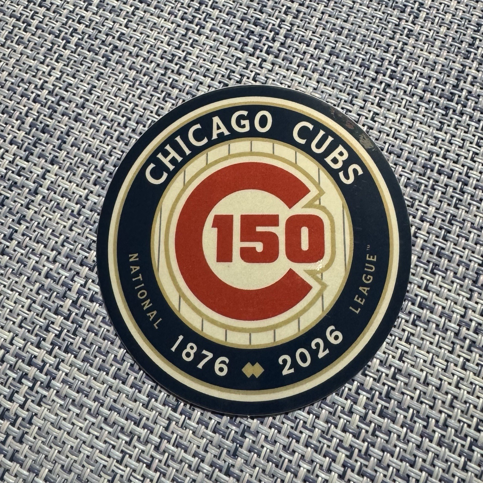 CHICAGO CUBS 150th Anniversary 3&Prime; Sticker