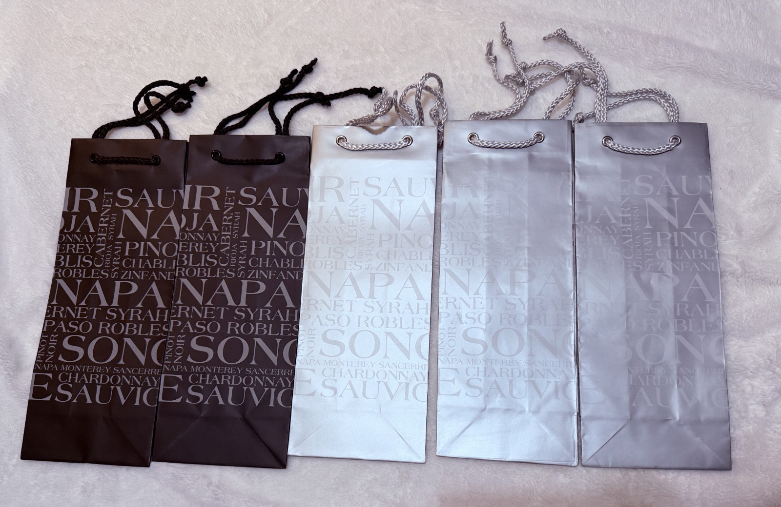 Wine Gift Bags, 5 count