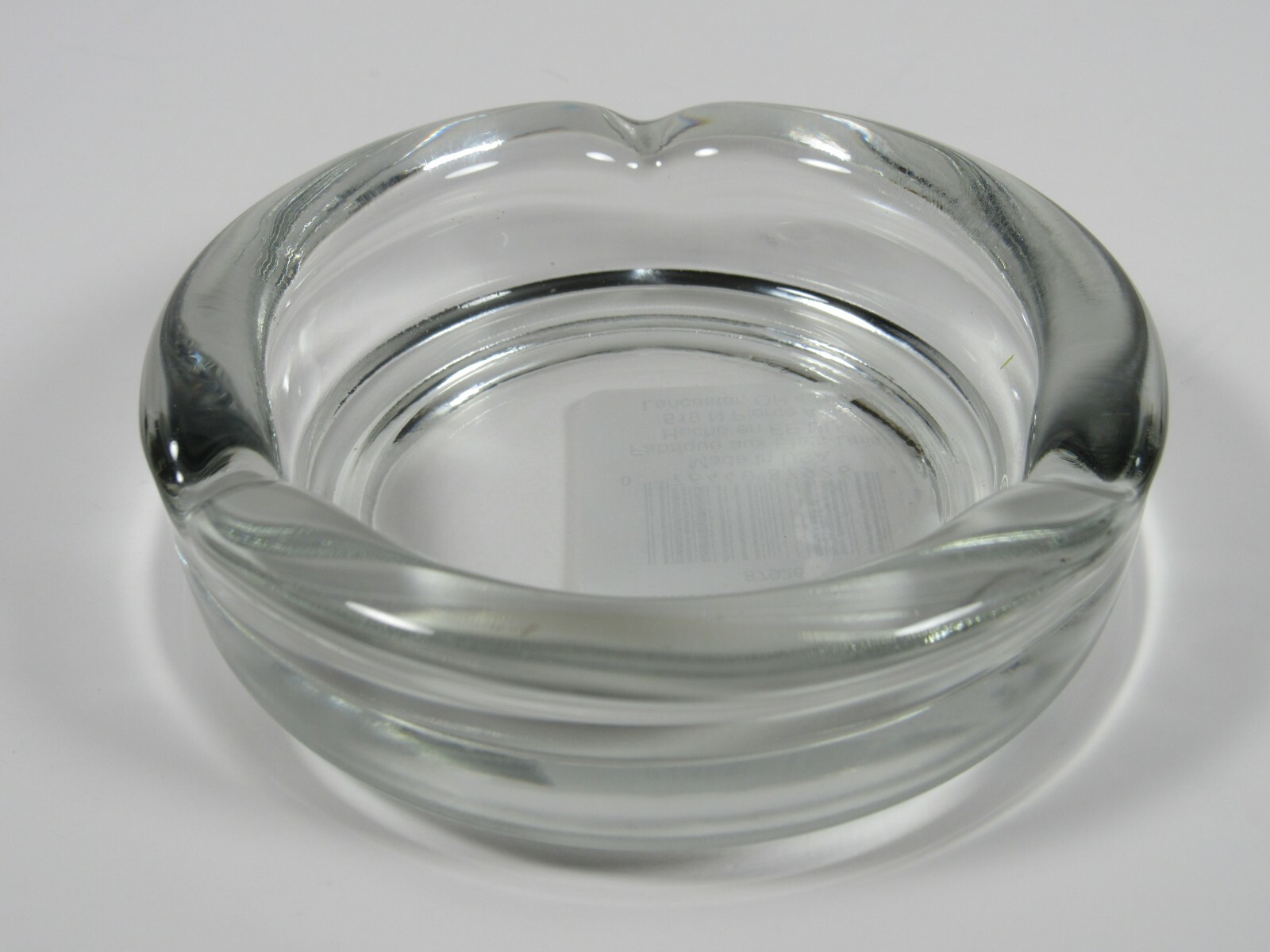 Ashtray Classic 4 Inch Clear Glass Round by Anchor Hocking Made in the USA