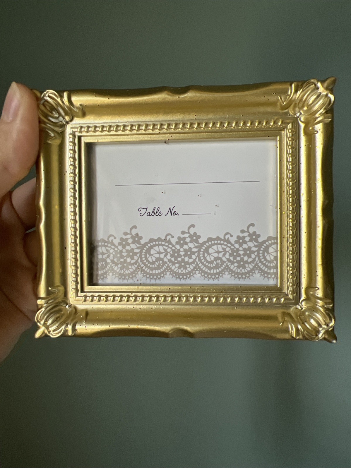 Small Miniature Frame Gold