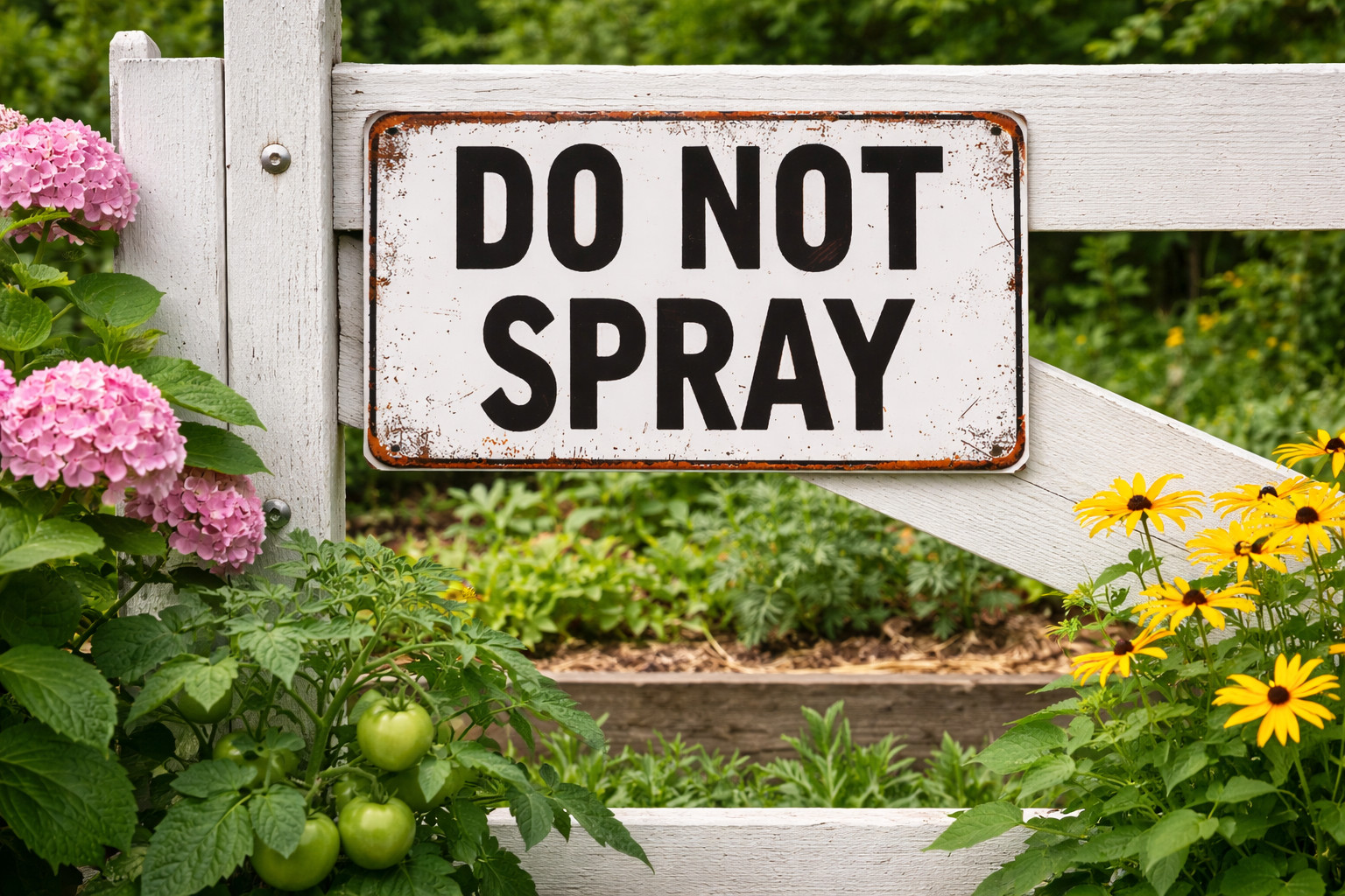 Do Not Spray Sign Wall Decor Notice Plaque Indoor Outdoor Garden Property 5.5×8”