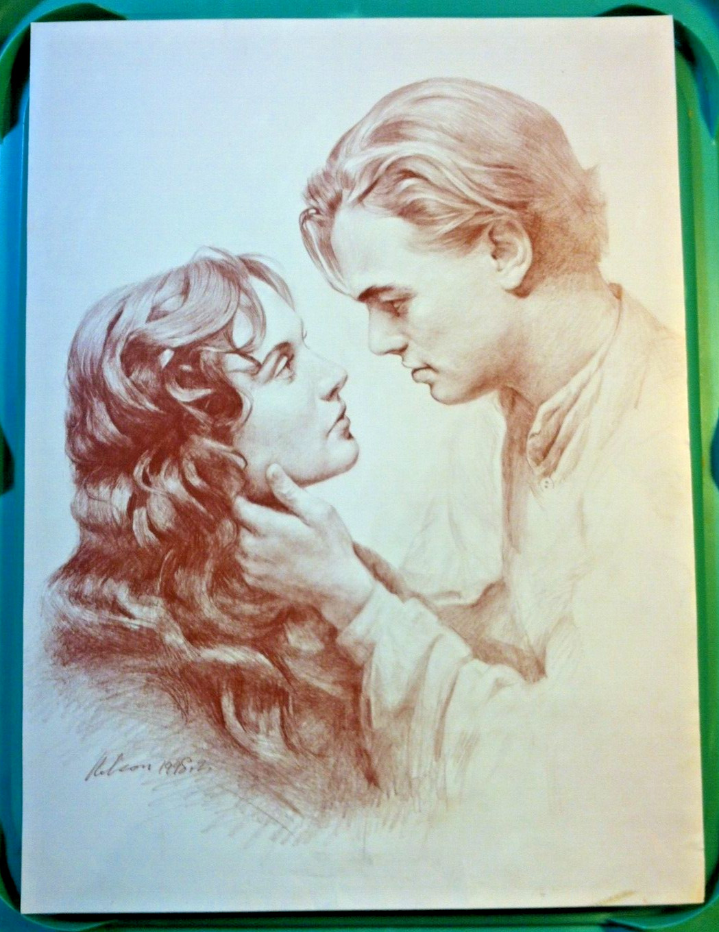 1998 🔥TITANIC🔥 Nelson Art Print Poster with Leonardo DiCaprio and Kate Winslet