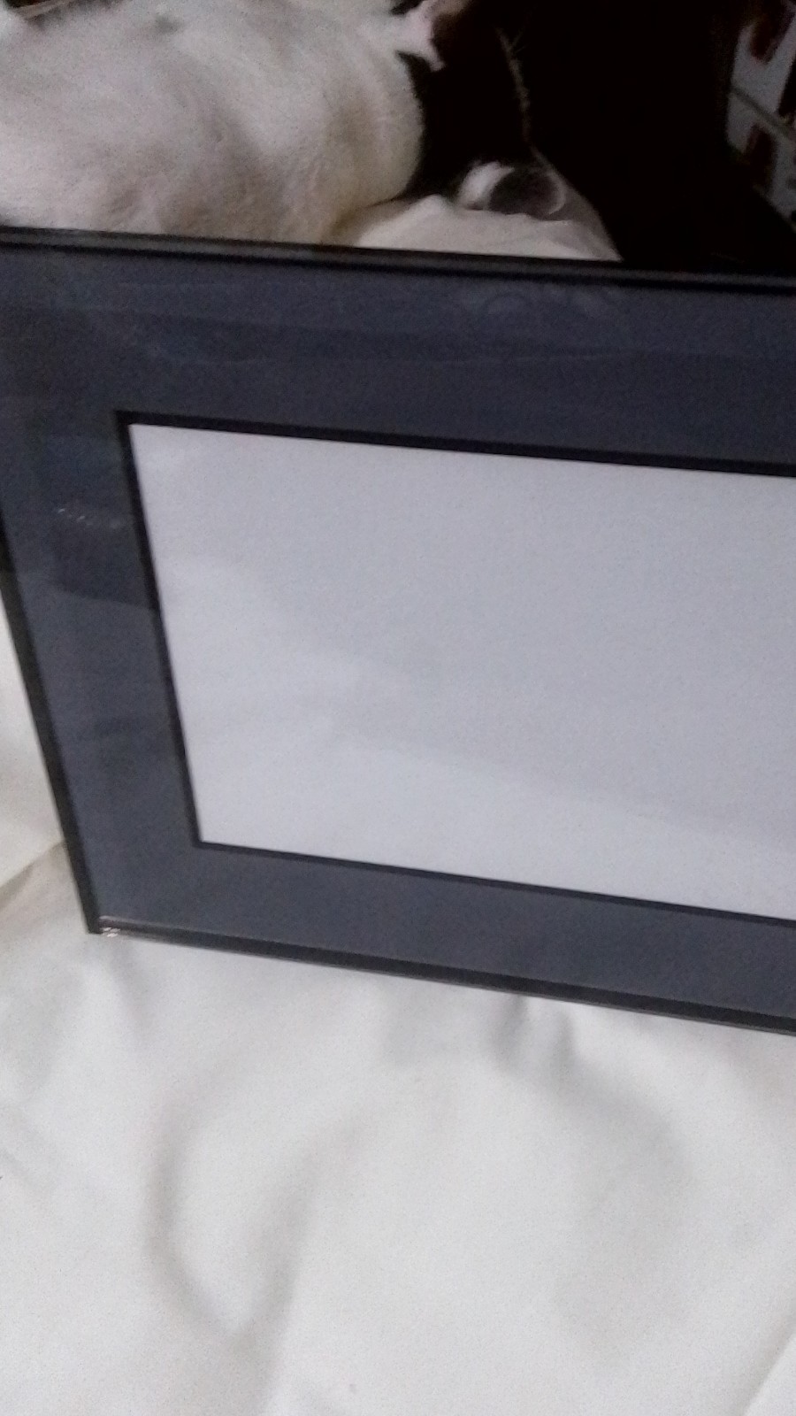 Black Rectangle Freestanding Photo Frame, Portrait or Landscape
