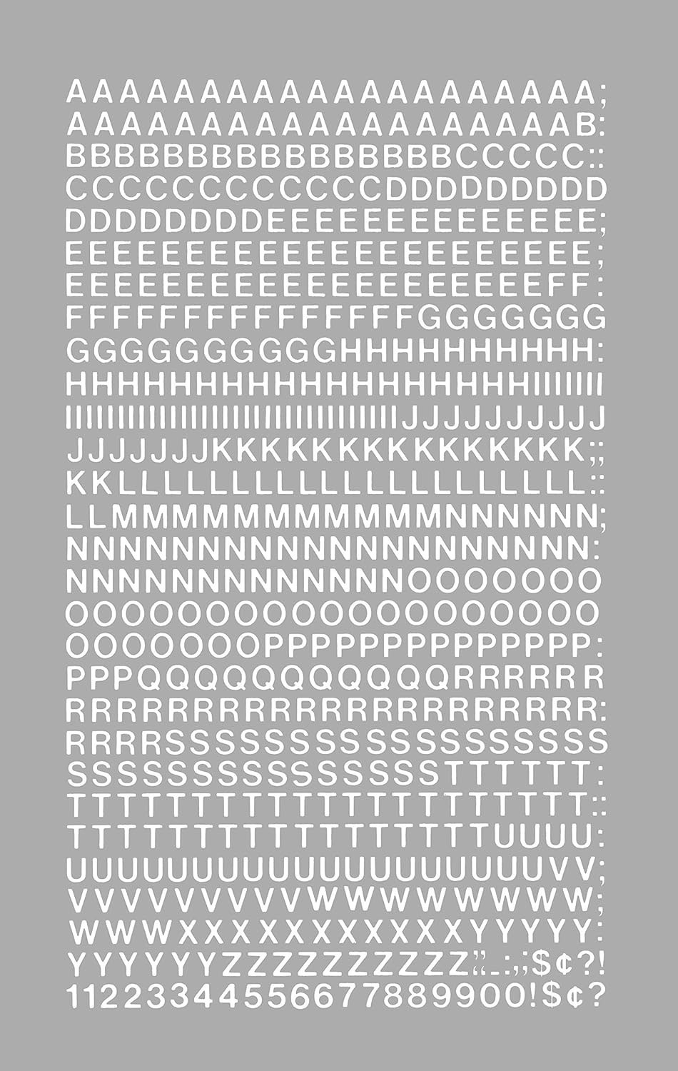 Self-Adhesive Vinyl Letters & Numbers – 1/4 Inch White – 610 Pack for Crafting