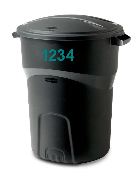 2&Prime; Inch Premium Mailbox Number Vinyl Decal Sticker Sheet (Teal)