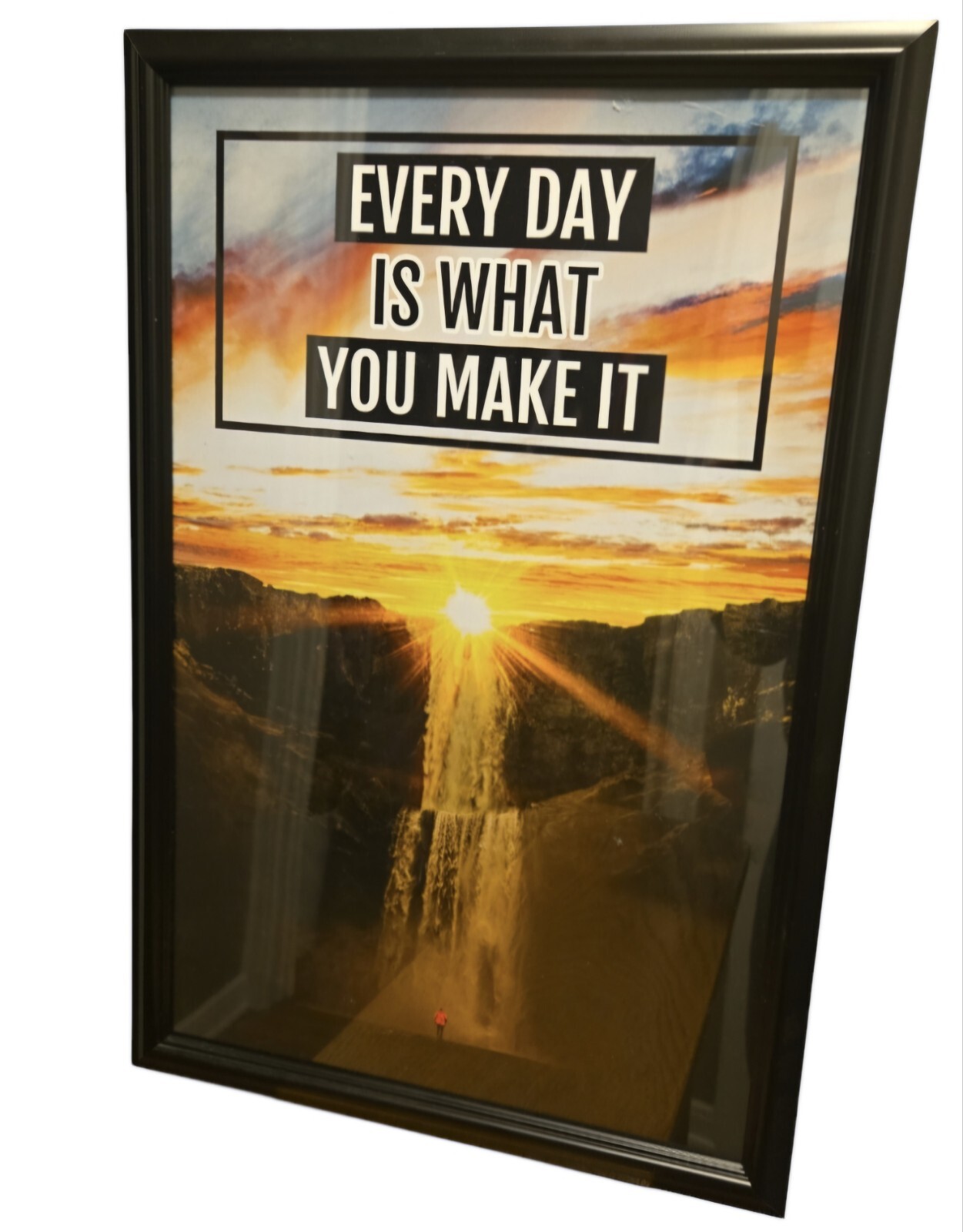 « Everyday Is What You Make It » Poster Frame Preowned 18&Prime;×12.5&Prime;