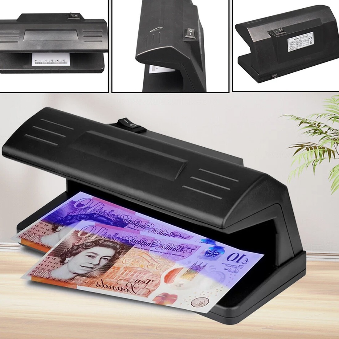 Counterfeit Uv Fake Black Light Money Note Detector Bank Checker Forged Tester