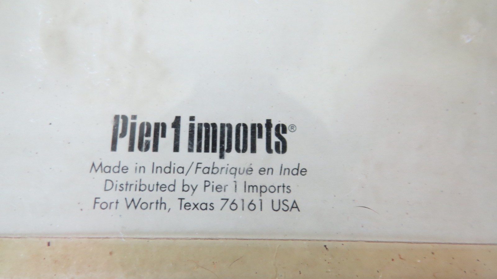 New NIP Pier 1 Imports Set of 3 Size 1.5&Prime; x 1.5&Prime; Fabric/Beads Picture Frame Set