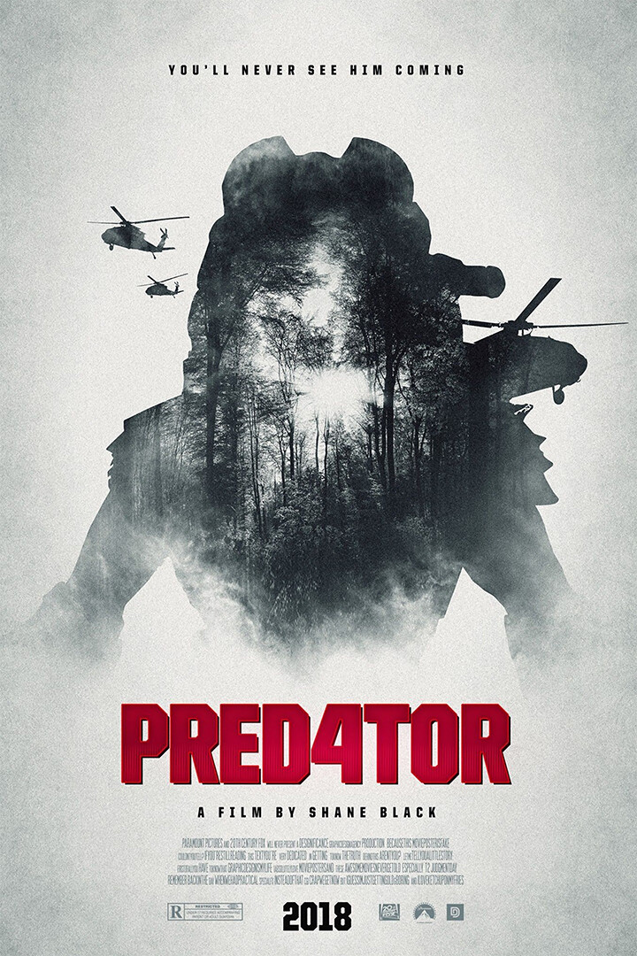 The Predator Hot Movie Silk Print New Painting Wall Home Decor – POSTER 20×30