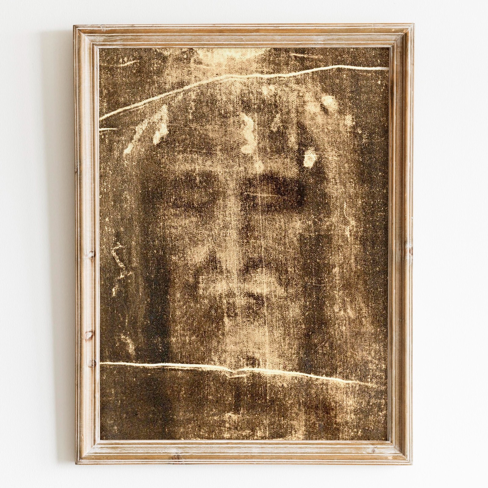 Shroud of Turin Face of Jesus Christ Bible God Christian Wall Art Poster Print