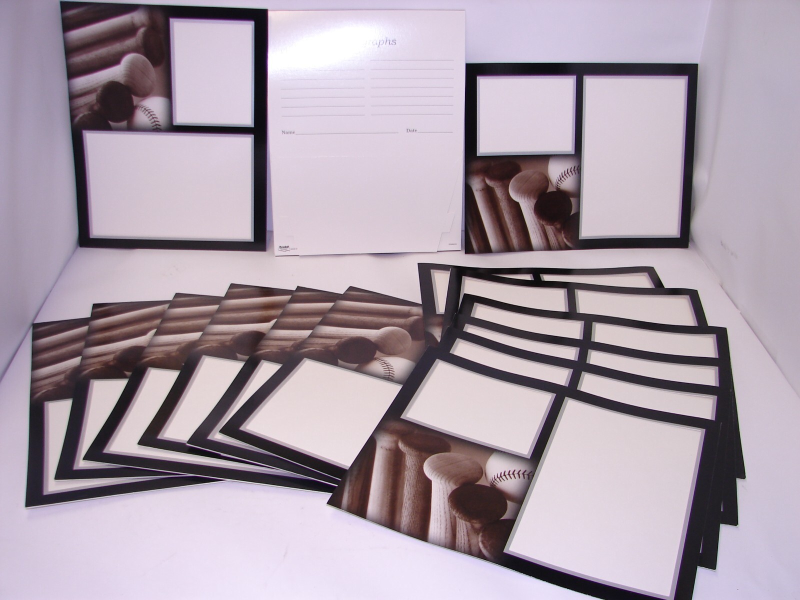 Baseball Team Memory Mate 7×5 / 3×5 Multi Photo / Picture Sports Frames – 15 PK
