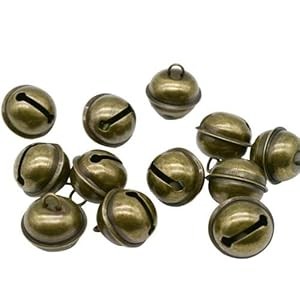 20 PCS Vinta Jingle Bell 1 Inches Antique Decorative Tone
