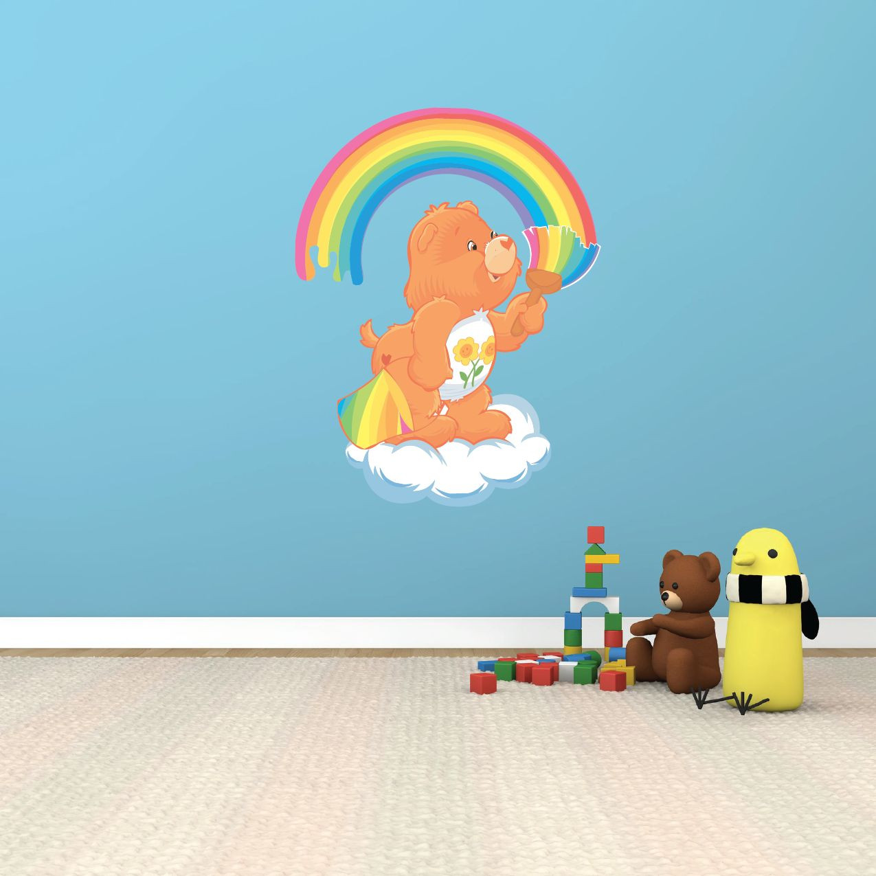 Care Bears Rainbow Cartoon Kids Room Wall Garage Decor Sticker Decal 20&Prime;X25&Prime;